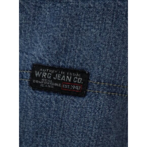 Wrangler Boys 14 Husky Blue Carpenter Jean Denim Jorts Work Utility Shorts 29x11 - Picture 7 of 10